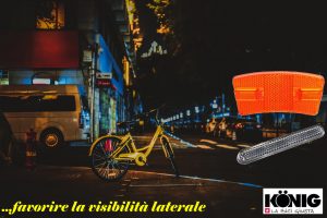 Catarifrangenti, protezione passiva per biciclette da applicare su ruota pedali forcelle e palette segnalatrici